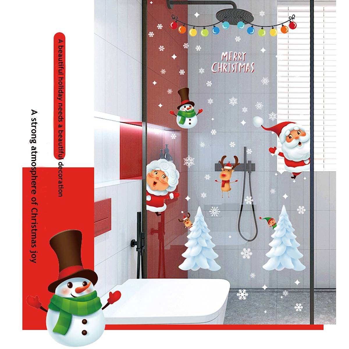 Vetrofanie Natalizie 313 PZ Vetrofanie Natale Riovibile Statici in PVC