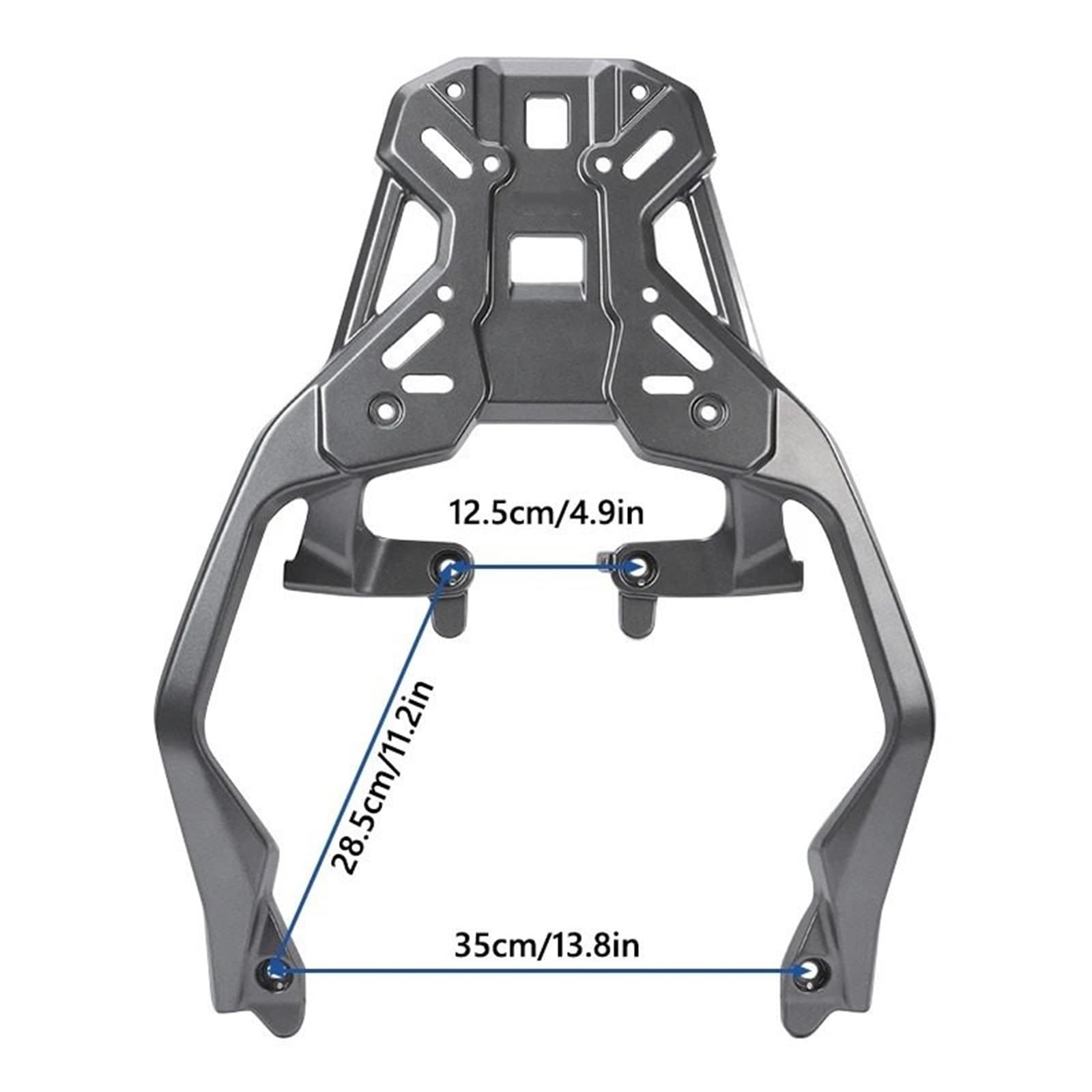 Do XADV 750 FORZA 750 NSS750 2021-2024 2025 motocykl Cargo stojak Do przechowywania pudełko wsparcie motocyklowy Wspornik Uchwyt Topcase(Black)