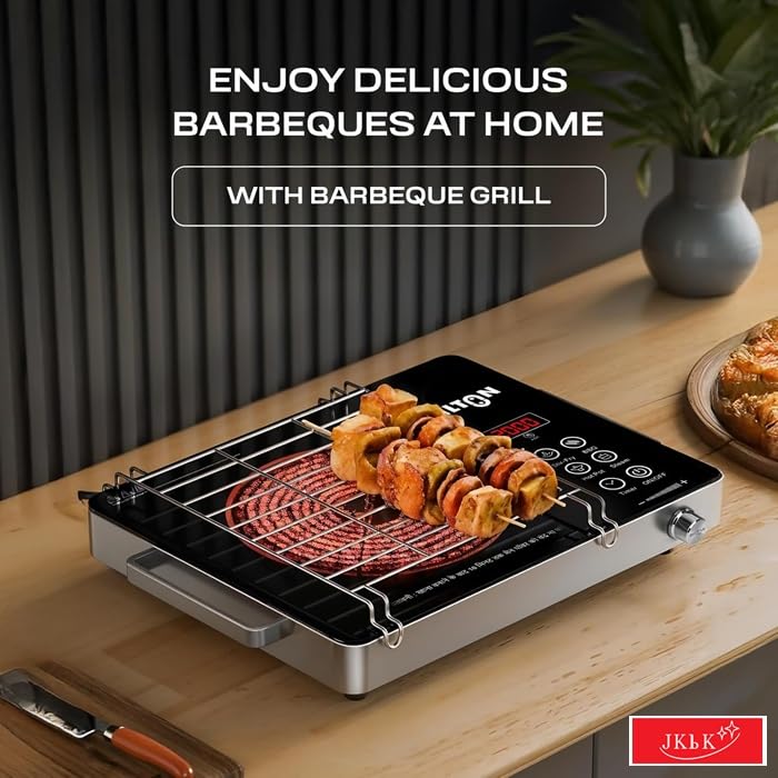 Image of J K b K Grill Stand for Infrared Cooktops - Universal - Stainless Steel - 11.50″ x 8.50″ for Cooktop