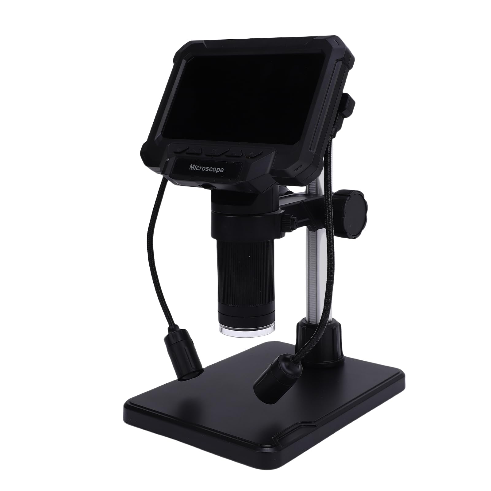 Digitales Mikroskop, 4,3-Zoll-LCD-USB-Mikroskop mit 1000-facher Vergrößerung, 10 MP 1080P-Kamera, 8 LEDs und 2 Seitenlichtern für die Inspektion von Löt-, Leiterplatten-, Schmuck- und