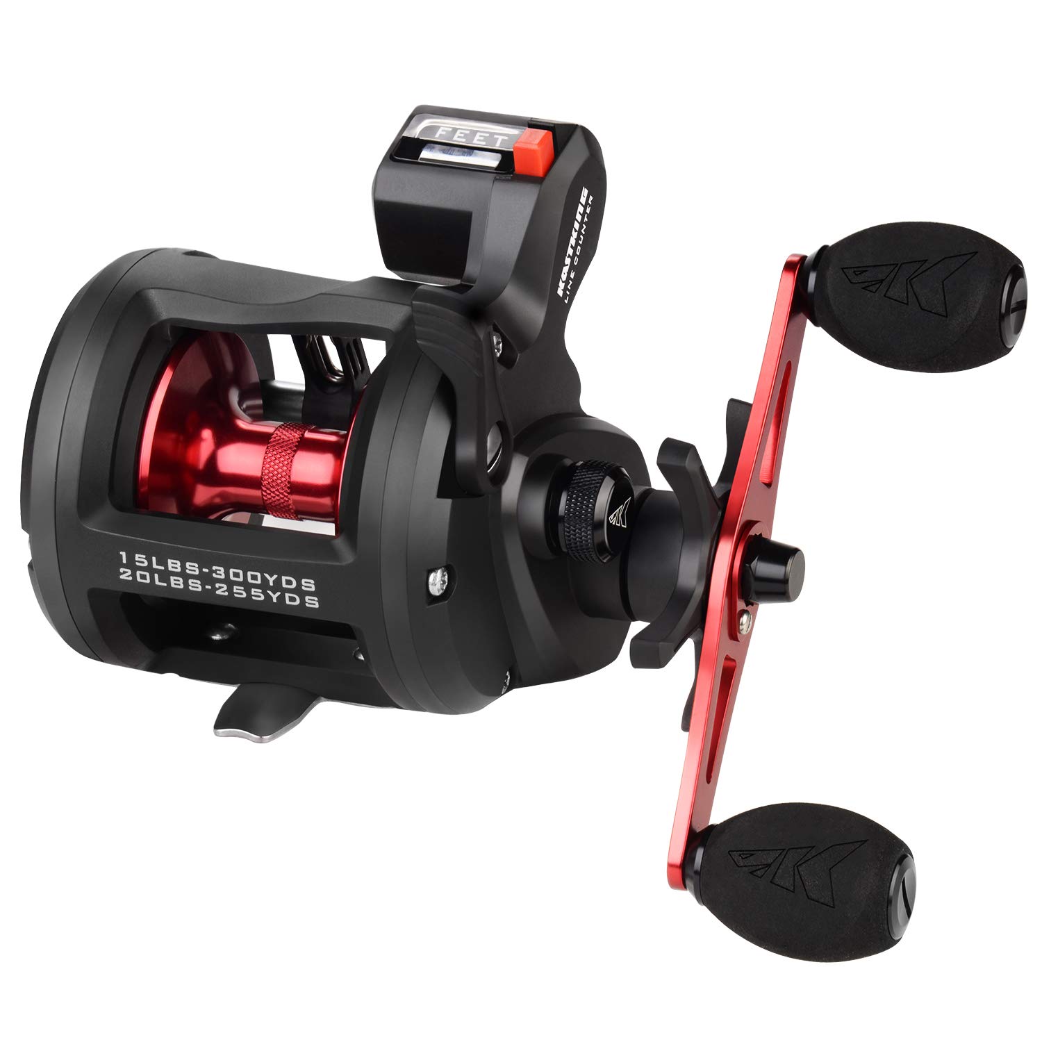 Buy KastKing ReKon Line Counter Trolling Fishing Reel, Graphite Body