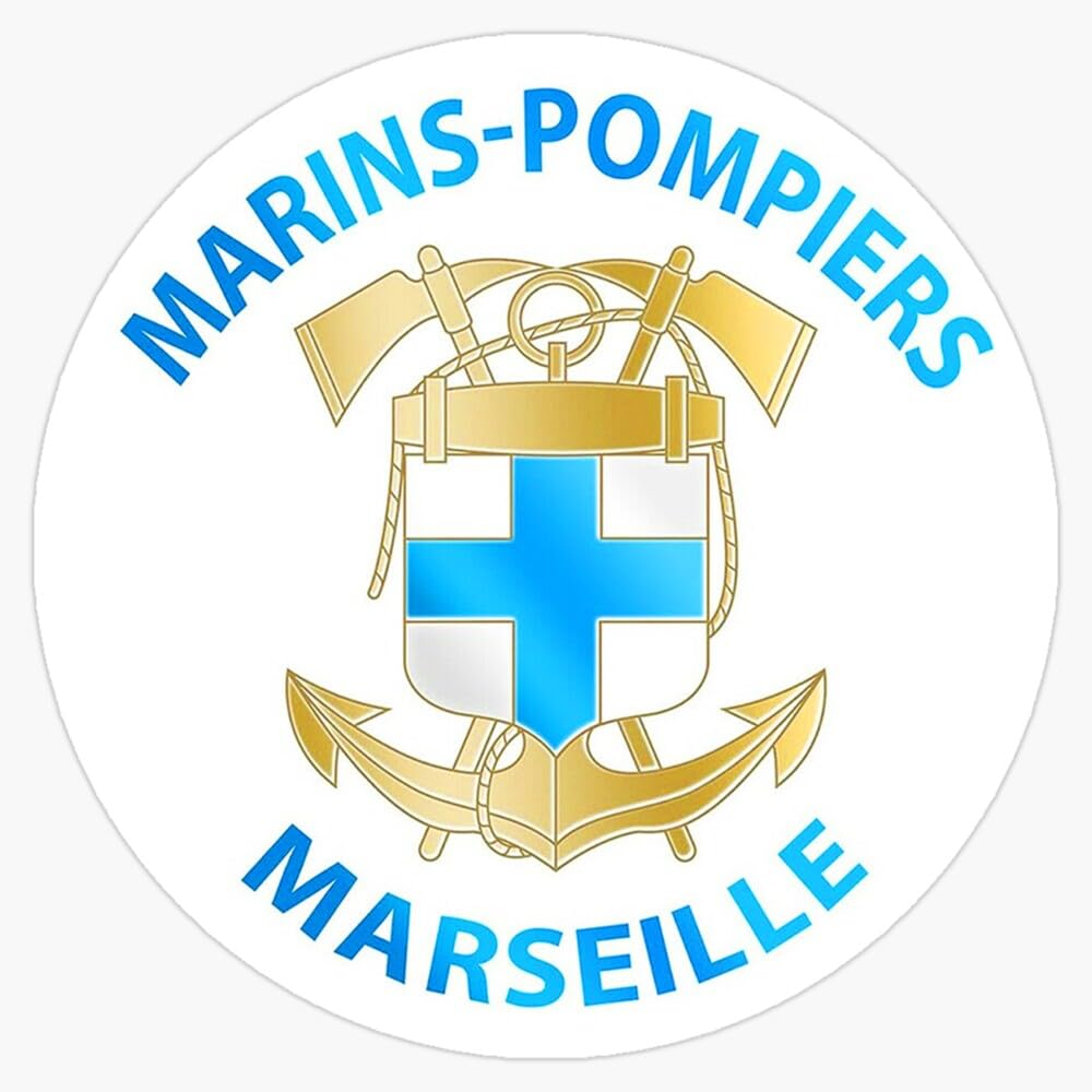 Marseille Firefighters Sticker Bumper Sticker Vinyl Decal 5"