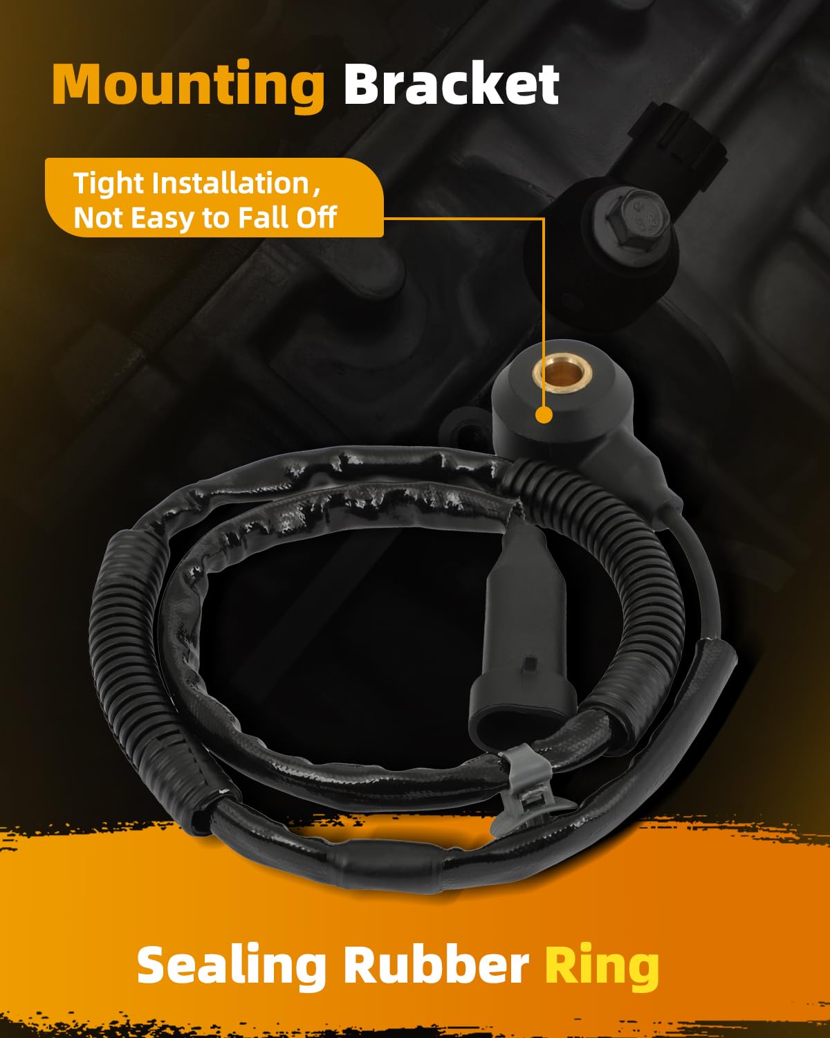 Knock Sensor Replacement For Hyundai/Kia 3.8L V6 (2006-2012) - Fits Azera, Santa Fe, Sedona