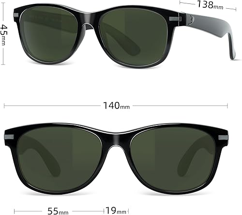 Miniatura 3 de Bnus Italia hizo gafas de sol clásicas corning lente de cristal real w. opción polarizada