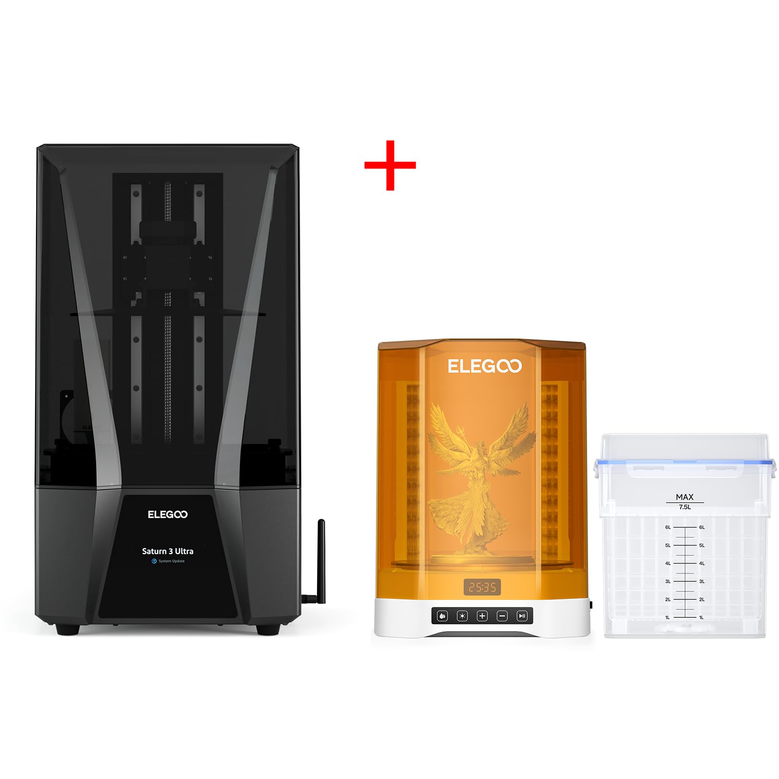 Amazon.com: ELEGOO Saturn 3 Ultra 12K MSLA 3D Printer and ELEGOO  