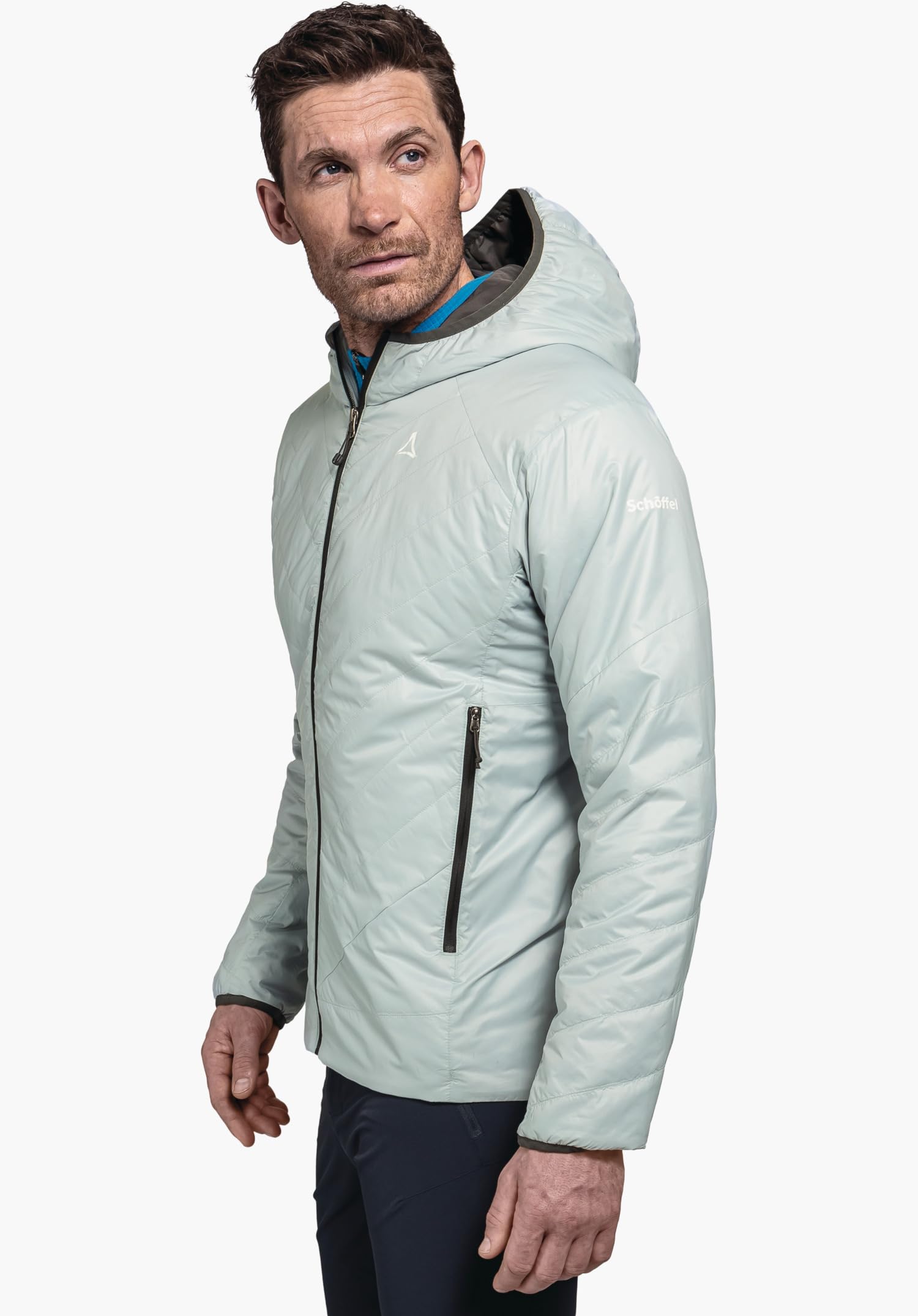 Schöffel Herren Ins Jacket Style Cascata MNS, leichte Steppjacke, Outdoorjacke mit nachhaltiger PrimaLoft Black Eco Wattierung, wasserabweisende Windjacke