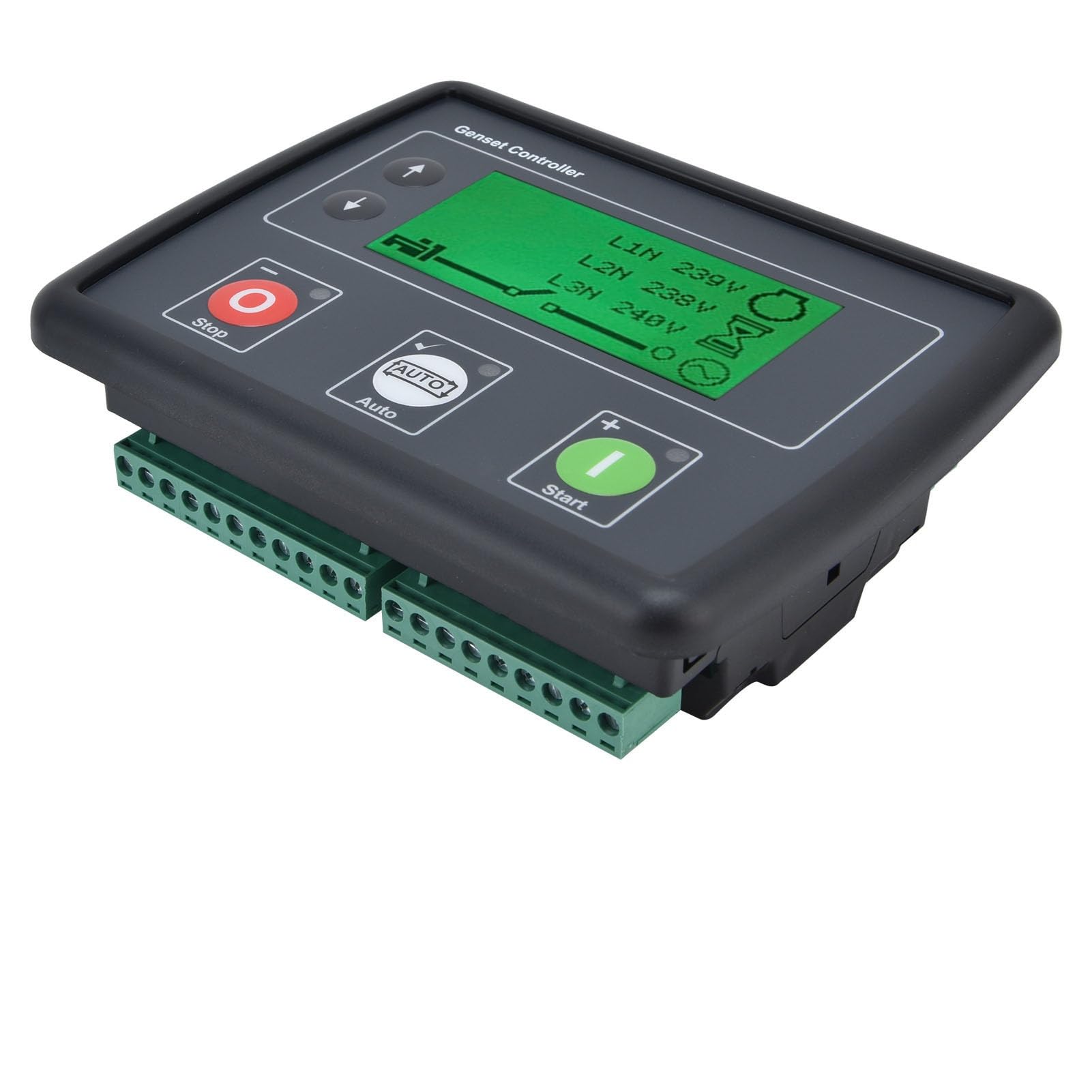 Yctze Controlador de Arranque Automático DSE4510 para Grupos Electrógenos con Monitoreo y Funciones Completos, Pantalla LCD para Gasolina