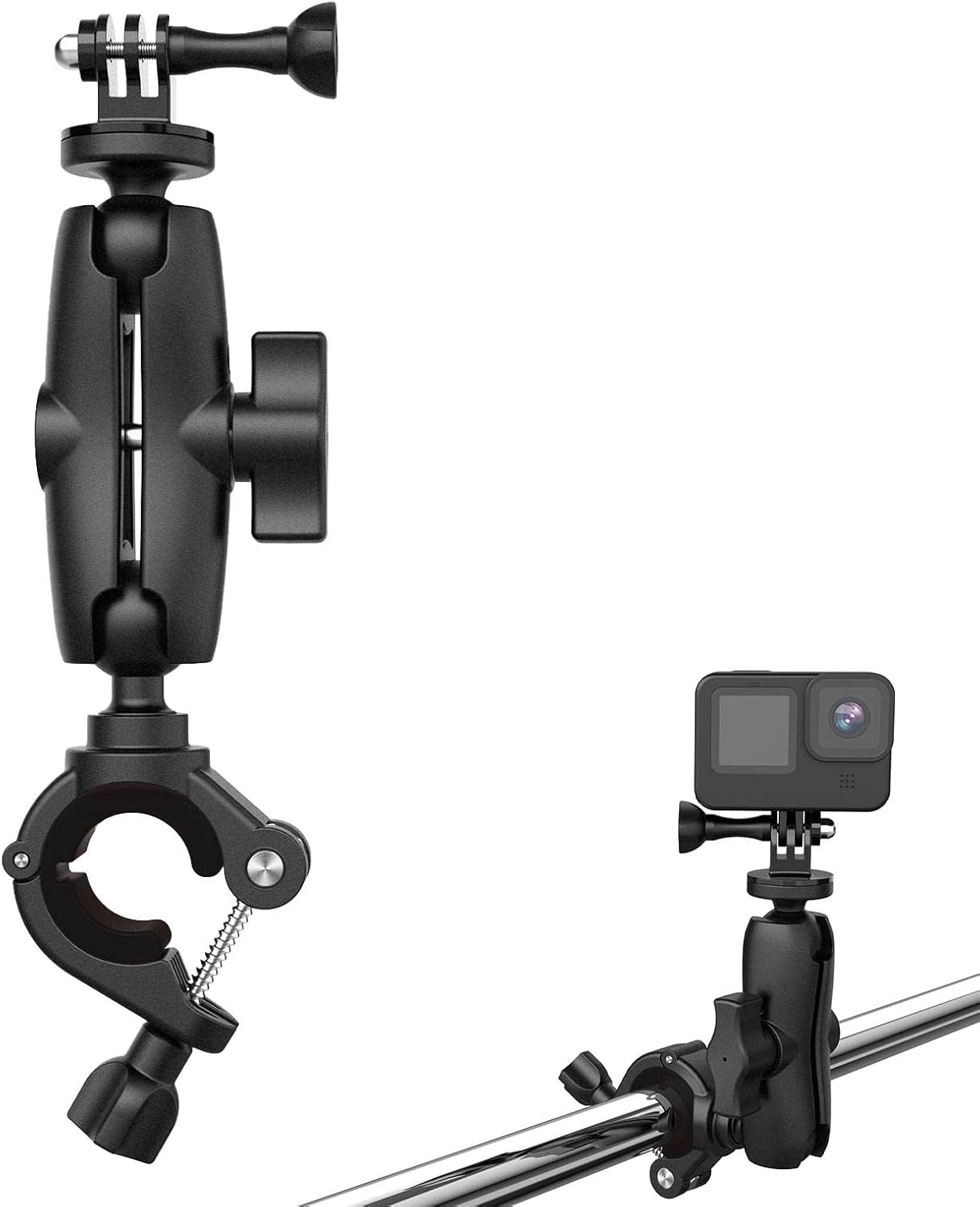 2 Pcs Camera Bike Mount Clamp, Action Camera Handlebar Mount, Bike Bar