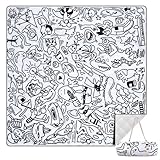 aoole Tapete de picnic de graffiti, conciertos