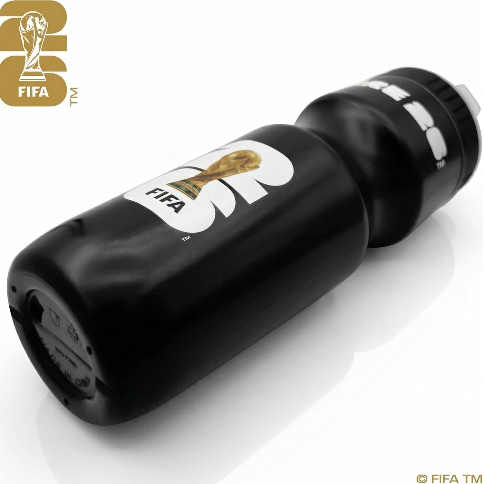 FIFA World Cup 2026 Official Gift, Gourde Officielle FIFA Coupe du Monde 2026 – 700 ml – Bouchon à Poussoir – Sans BPA, Réutilisable, Lave-Vaisselle – Sport, Vélo, École, Travail