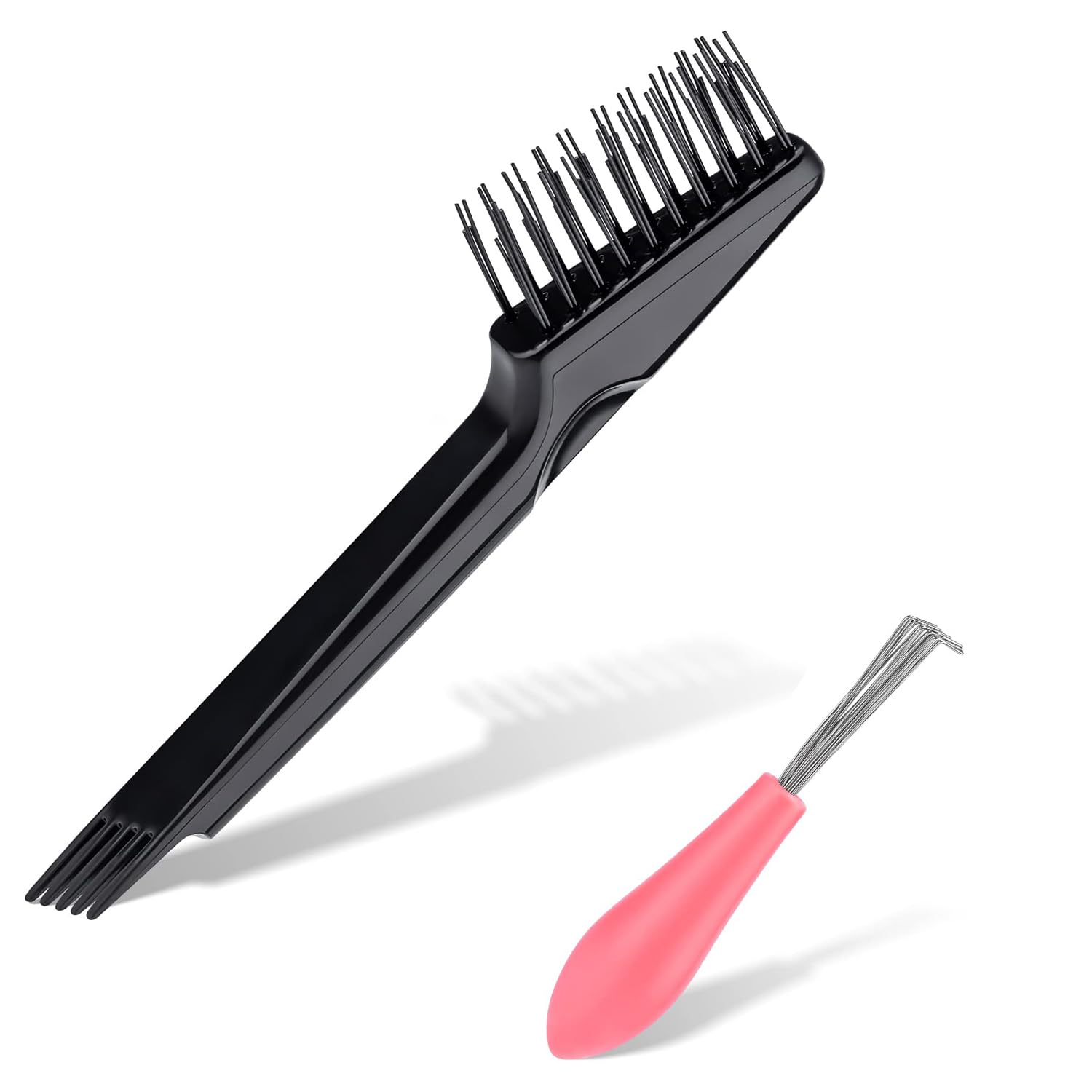 Street27® Hair Brush Cleaning Tool Comb Cleaning Brush Rake Comb Cleaner Brush Hair Brush Cleaner Mini Hair Brush Remover Embedded Tool for Removing Hair Dust Home and Salon Use (2 pcs set)-image-21