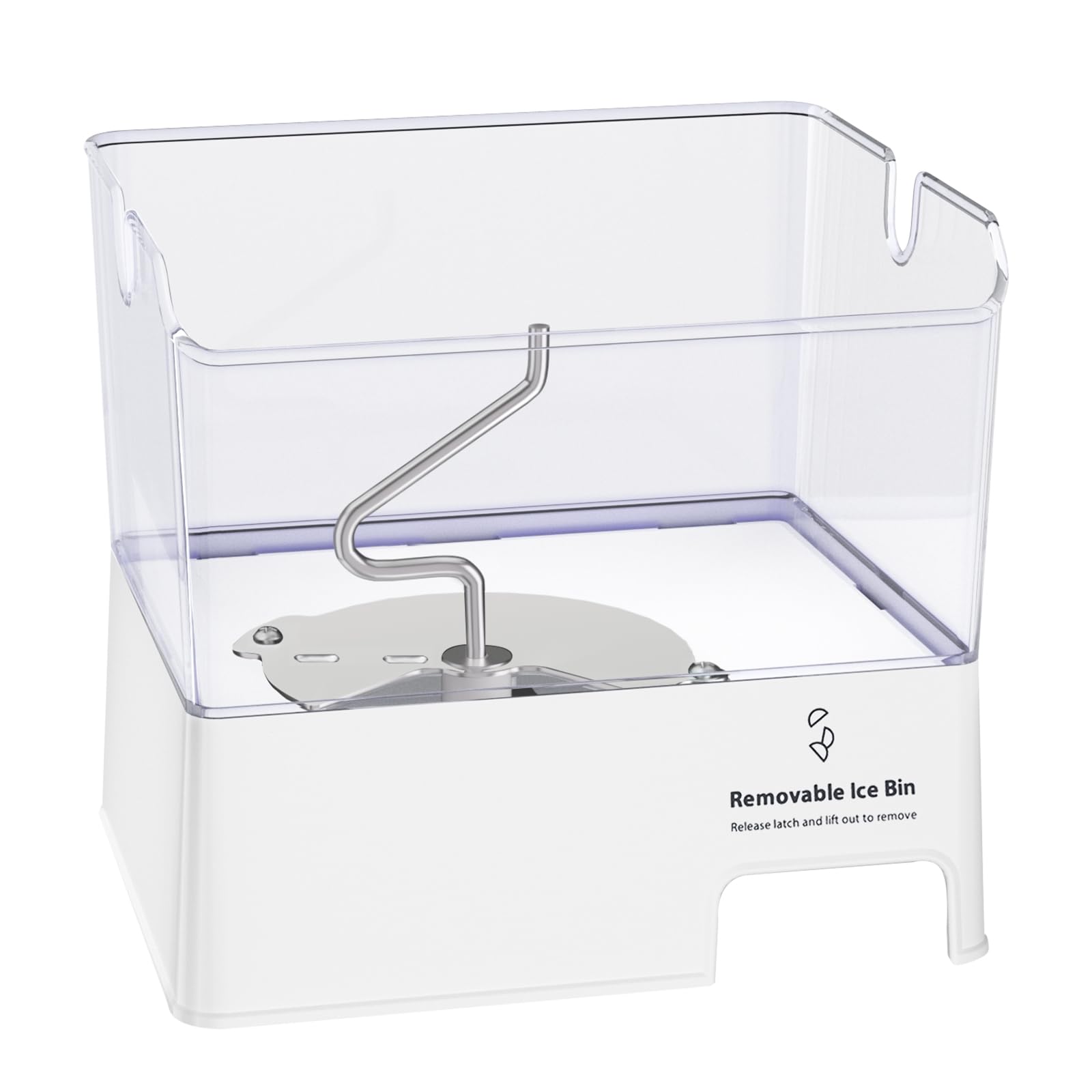 Upgraded WPW10347093 Ice Bucket Compatible with Whirlpool Ice Maker Replacement W10347100 Whirlpool Removable Ice Bin, W10347093 Whirlpool Ice Bucket Tray Parts WRF736SDAM14, WRF736SDAM13 Ice Maker