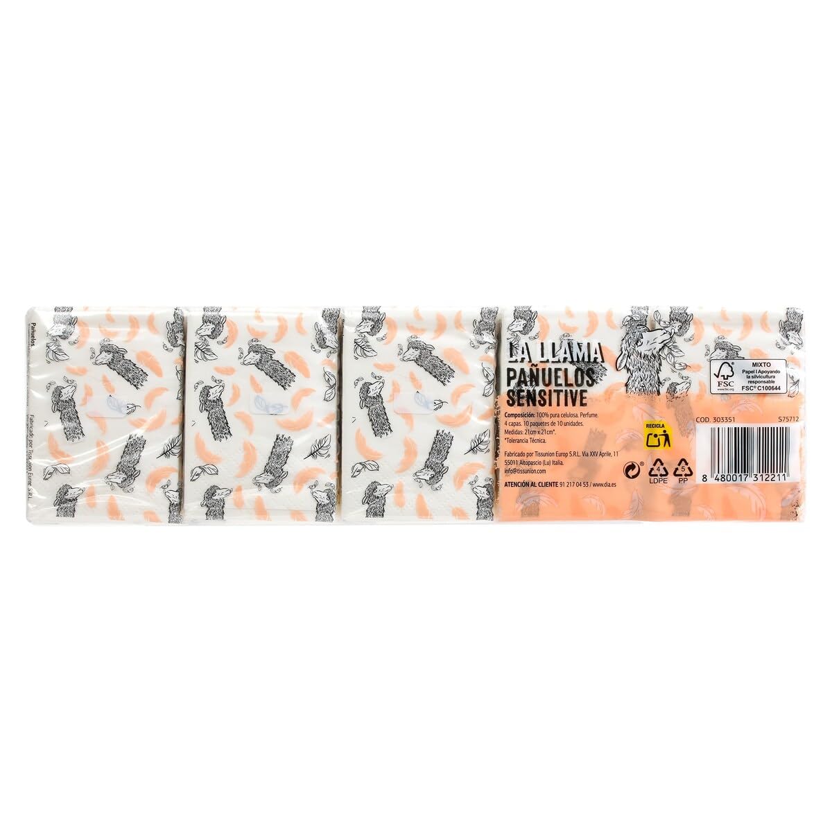 Fazzoletti pocket sensitive Dia La Fiamma 10 pz.