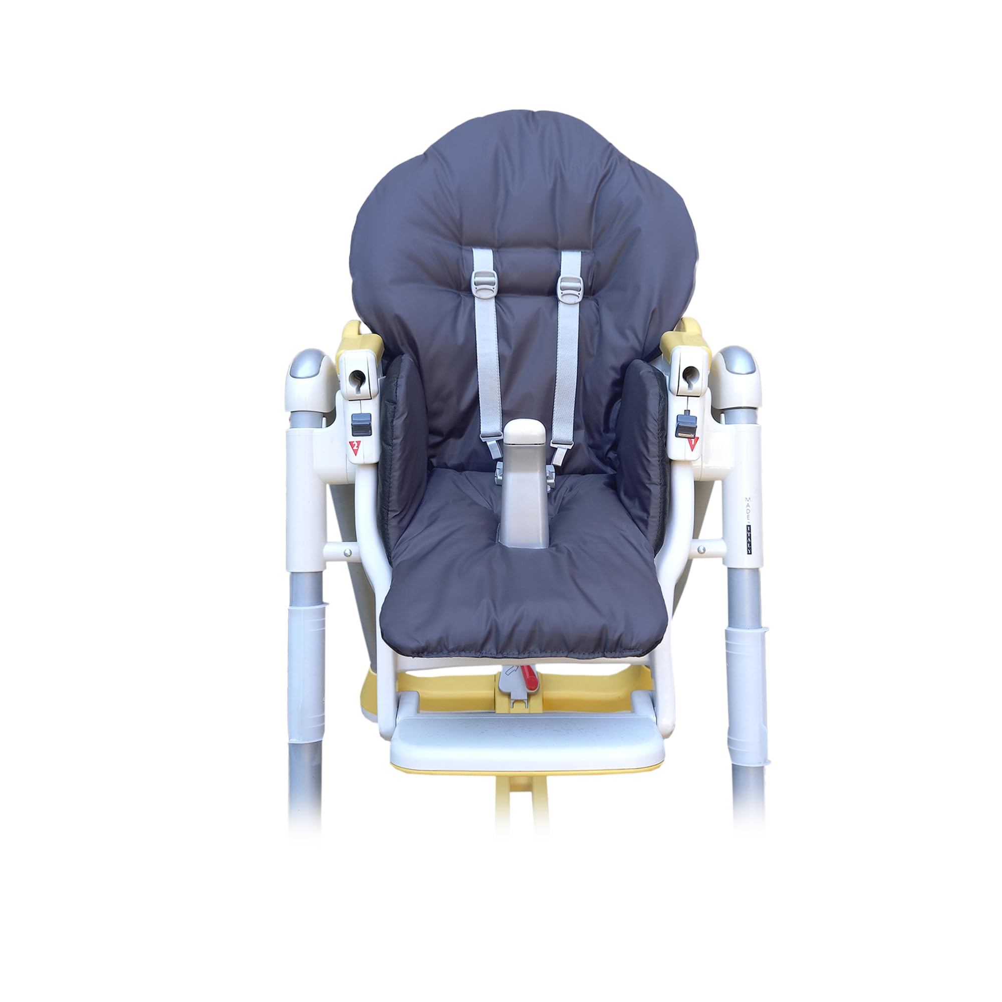 Housse Chaise Haute pour Bébé, Housse de rechange pour coussin d'assise Peg Perego, Prima Pappa, Diner Graphite