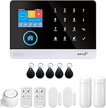 CIADAZ WIFI sem fio de 433 MHz + discagem automática 4G Sistema de segurança de alarme Display LCD Sensor de porta PIR Sensor de movimento Telefone APP Controle remoto Compatível com For alexa For Goo