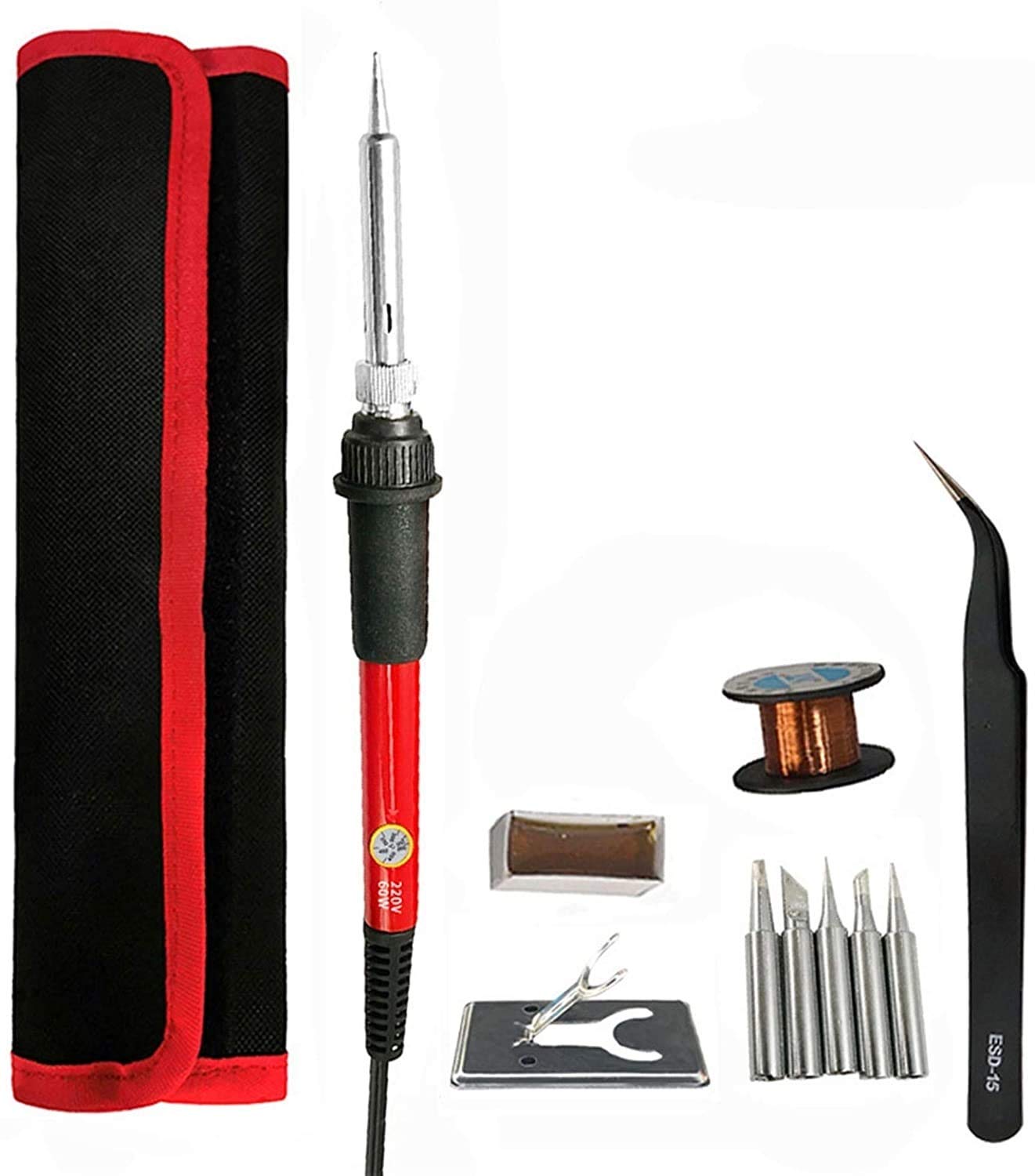 Temperatura Regolabile Kit Saldatura Professionale 60W - Saldatore - Foto 9