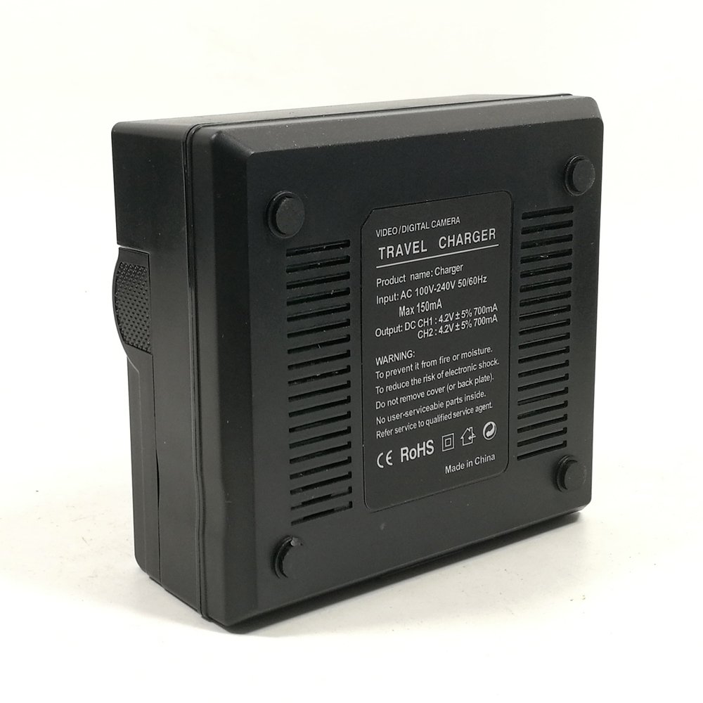 Dual-Channel Batterie Chargeur pour Panasonic VW-VBT190 VW-VBT380 VW-VBY100E VW-BC10E HC-V110 V160 V210 V250 V520 V550 V720 V750 V770 VX980 WX990 Camcorder