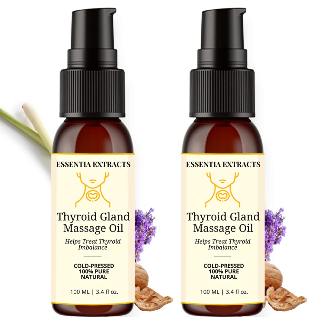 ESSENTIA EXTRACTS Thyroid Gland Massage Oil Helps Treat Thyroid