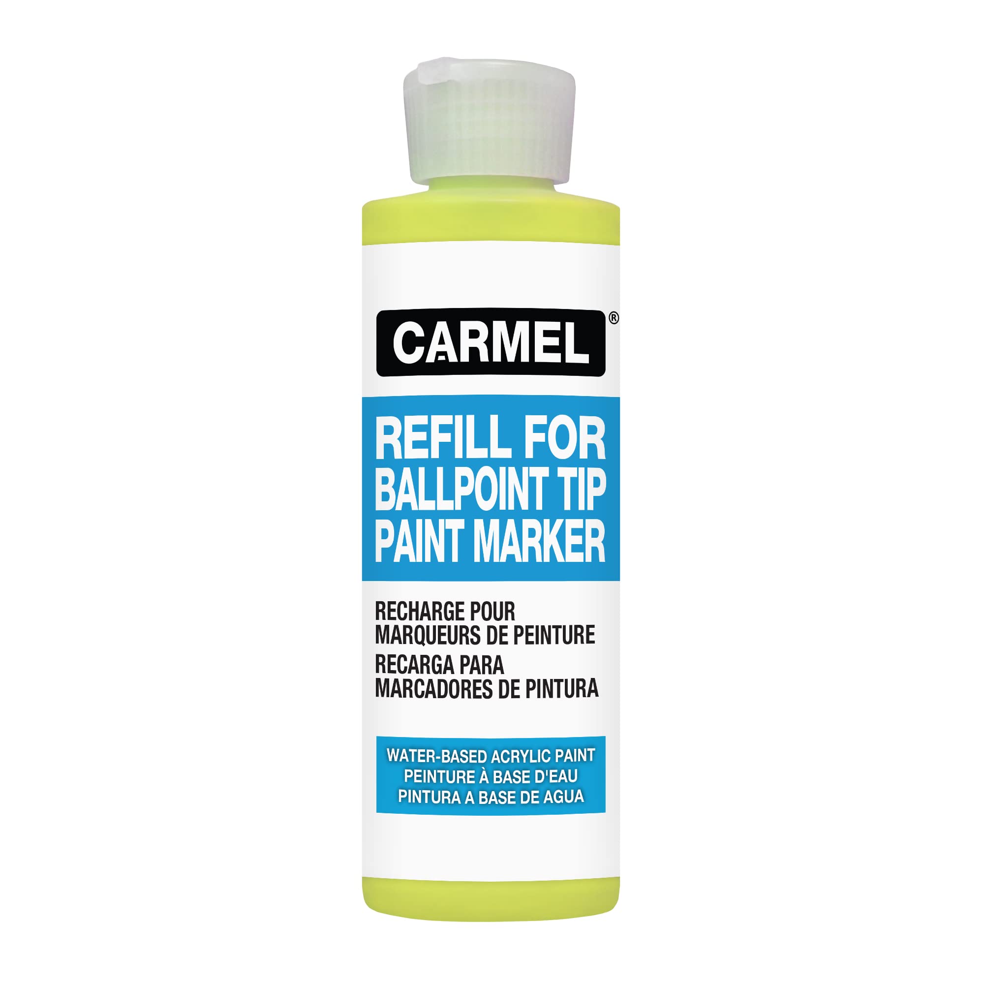 Carmel Refill Paint for Ballpoint Marker (Yellow), Pack of 1