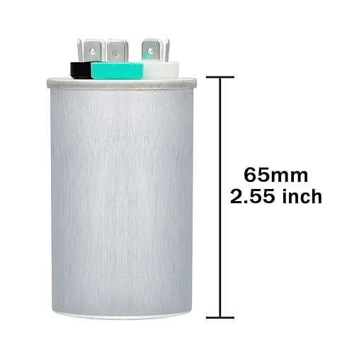 Miniatura 158 de Condensador ovalado de arranque para aire acondicionado, 7.5 uF 370/440VAC 50/60Hz CBB65 CBB65A, arranque de motor de ventilador, bomba de piscina