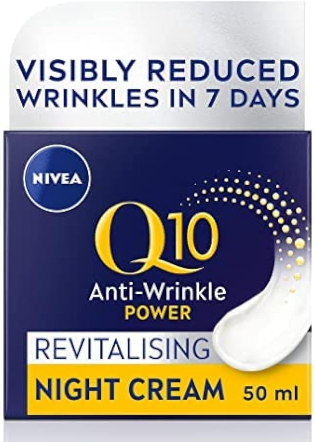 NIVEA Q10 plus Anti-Wrinkle Night Care 50ml - Pack of 2
