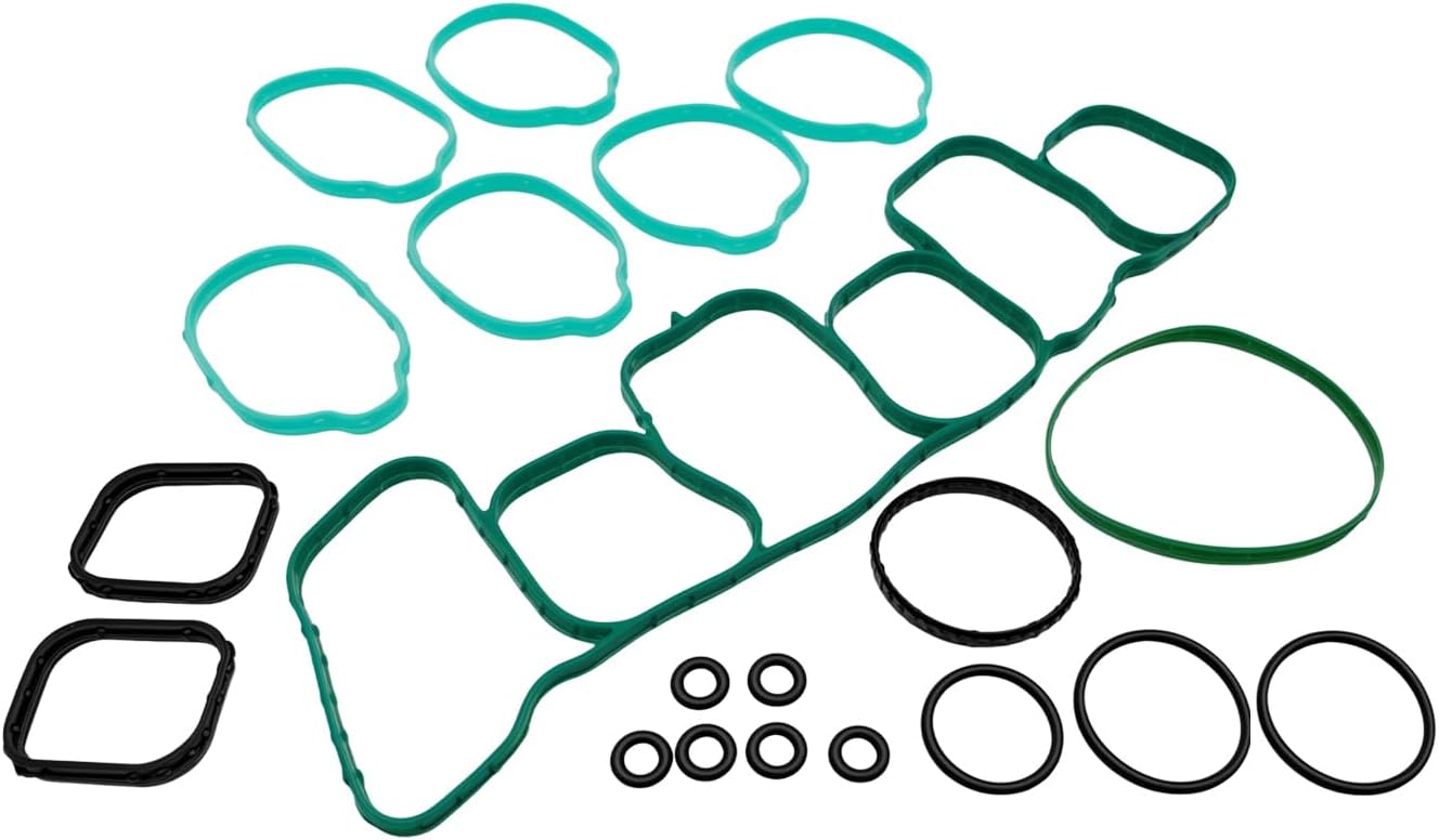 Engine Intake Manifold Gasket Set MS971181 Compatible with Edge Explorer F-150 Flex Mu-Stang Police Taurus Transit-150 250 350 MKS MKT MKZ MKX Continental