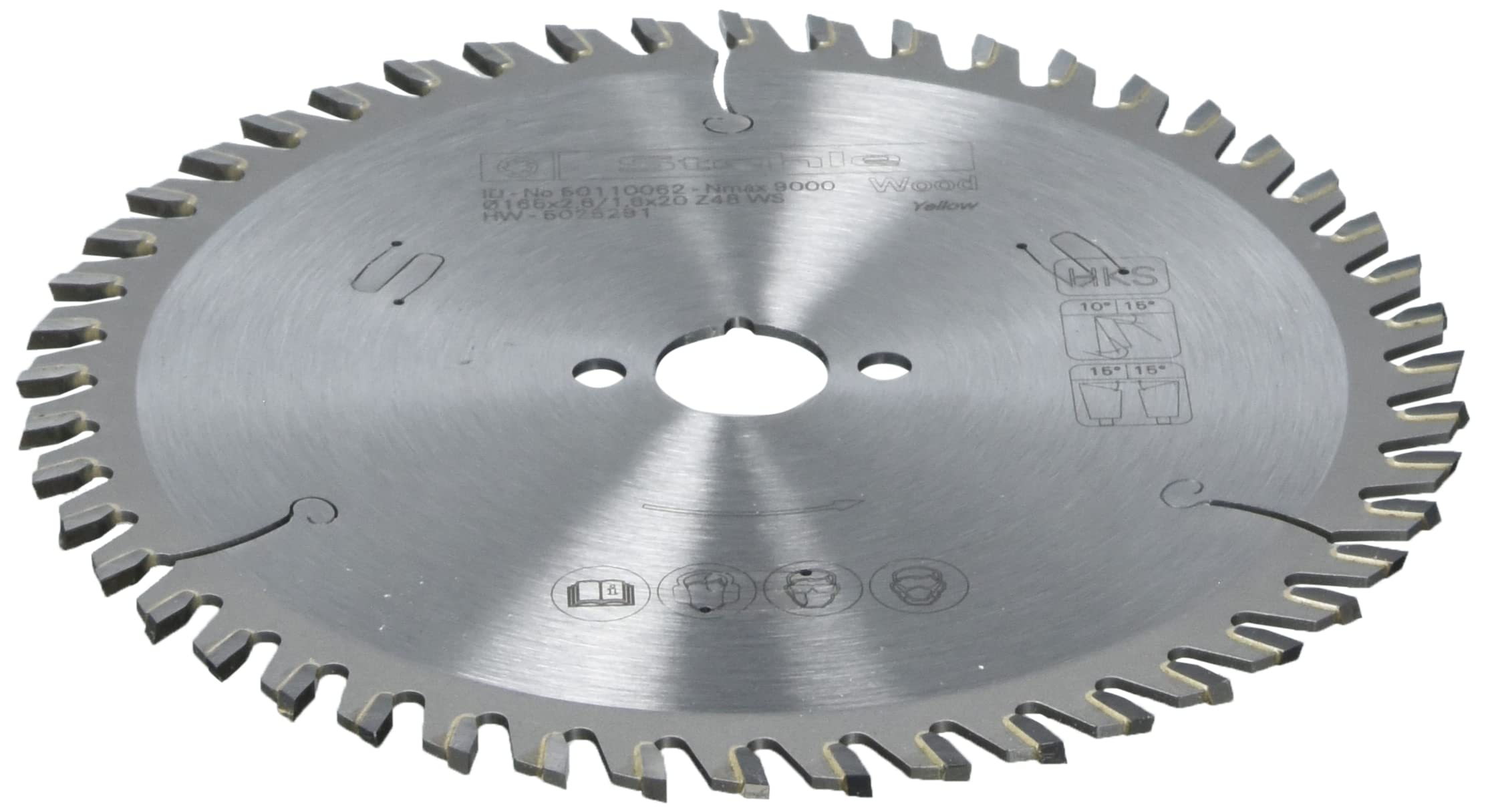 Stehle HW HKS-Board ręczna tarcza do piły tarczowej do materiałów drewnopochodnych 165 x 2,6/1,6 x 20 mm Z=48 uzębienie zmienne