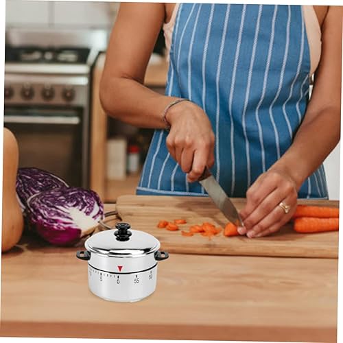 Miniatura 6 de SHOWERORO Temporizador de 2 piezas, herramientas para barbacoa, temporizadores digitales, cadenas de acero inoxidable, forma de cocina, temporizador