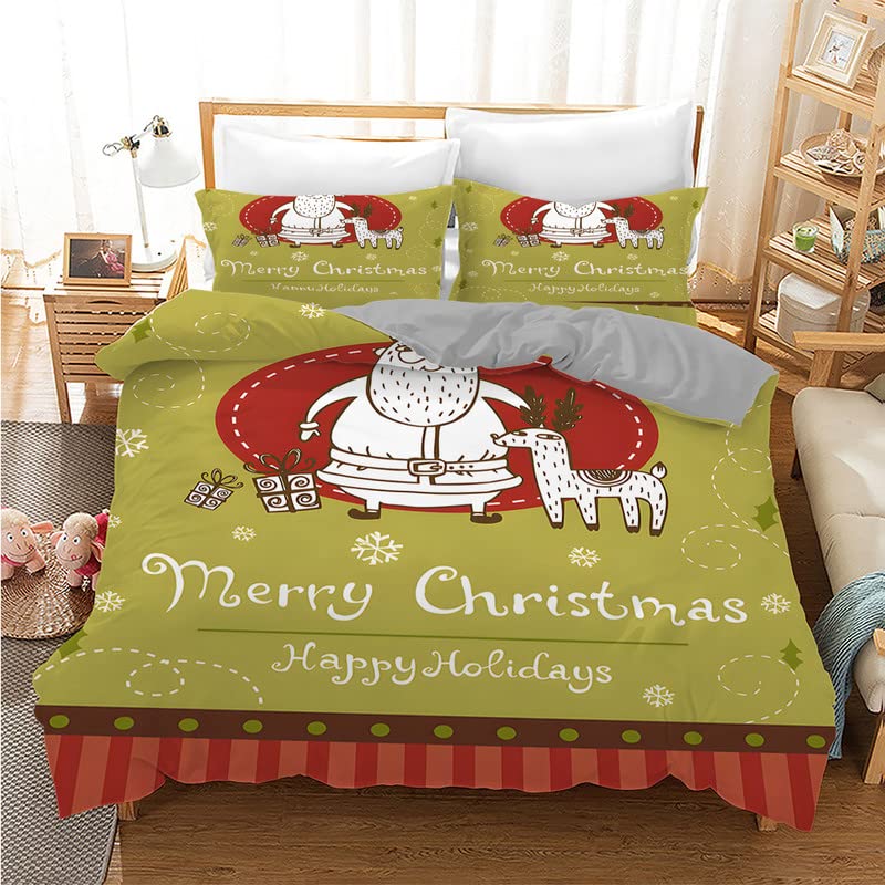 Parure de lit 90x190 verte le cadeau de Noël parfait pour la chambre des enfants