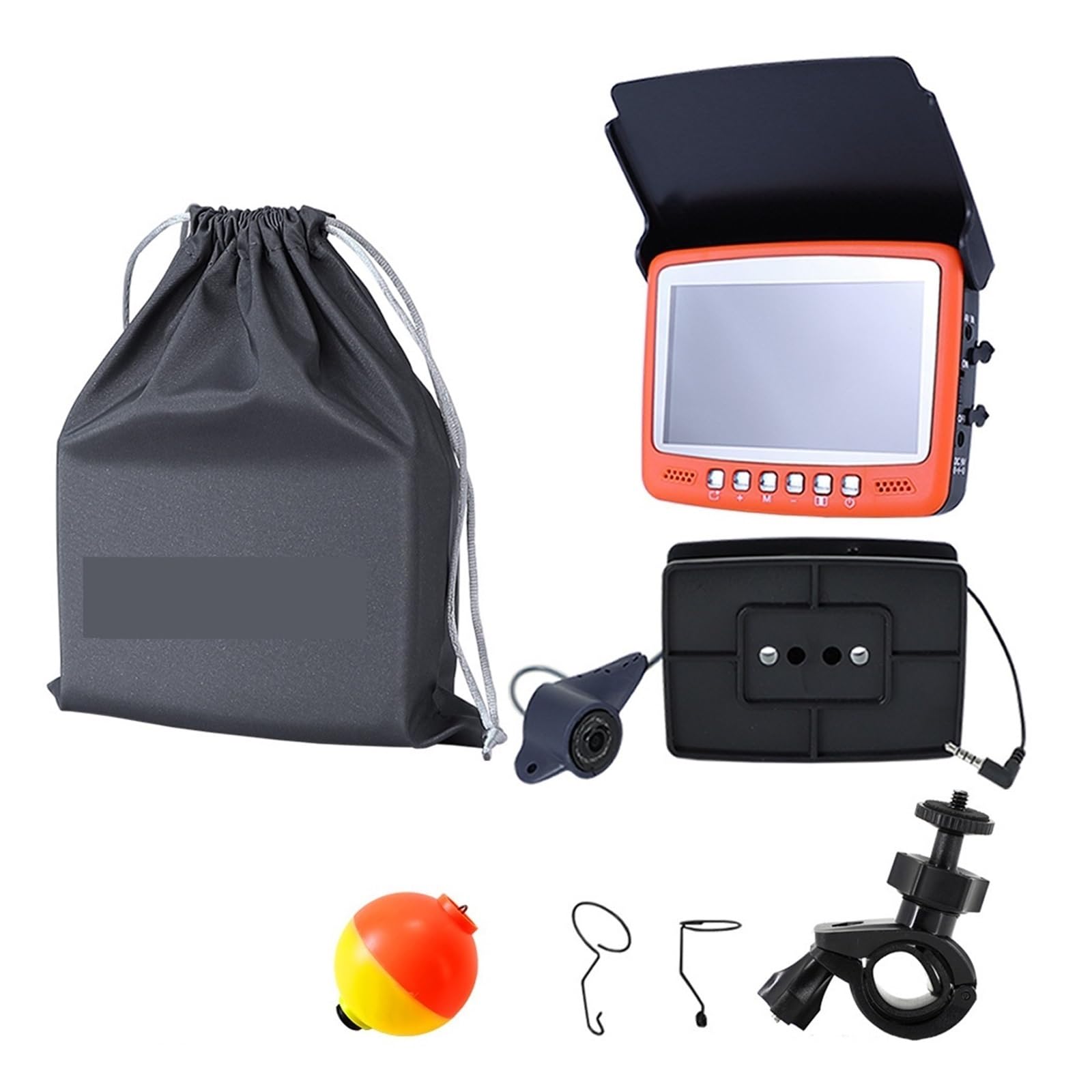 CVFRDD Underwater Fishing Camera 4.3 Inch IPS Monitor Visual Fish Finder HD Fishing Camera With 15m Cable 1000TVL Underwater Control 8pcs Infrared Lights for Ice Sea Lake Boat Fishing(15M)
