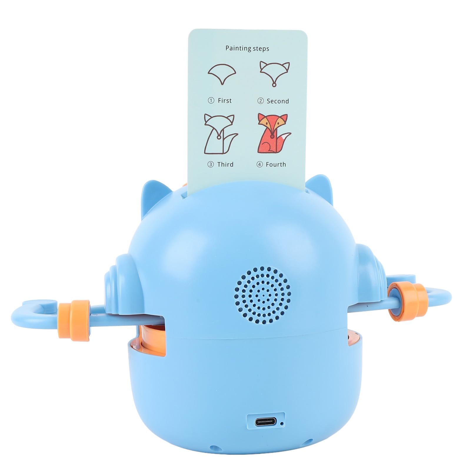 FTVOGUE Intelligenter Zeichenroboter für , Interaktives Lernspielzeug mit Zeichenblock und Aquarellstiften für das Kunstlernen zu Hause und in der Schule (Himmelblau)