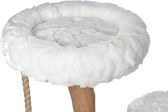 Mau Lifestyle White Rizzo Cat Tree, 32" H, 27 LBS