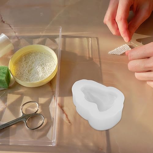 Miniatura 6 de Hemoton Molde de silicona de mano de Buda para oración de mano de resina epoxi, moldes de fundición para bricolaje Fondant resina epoxi vela