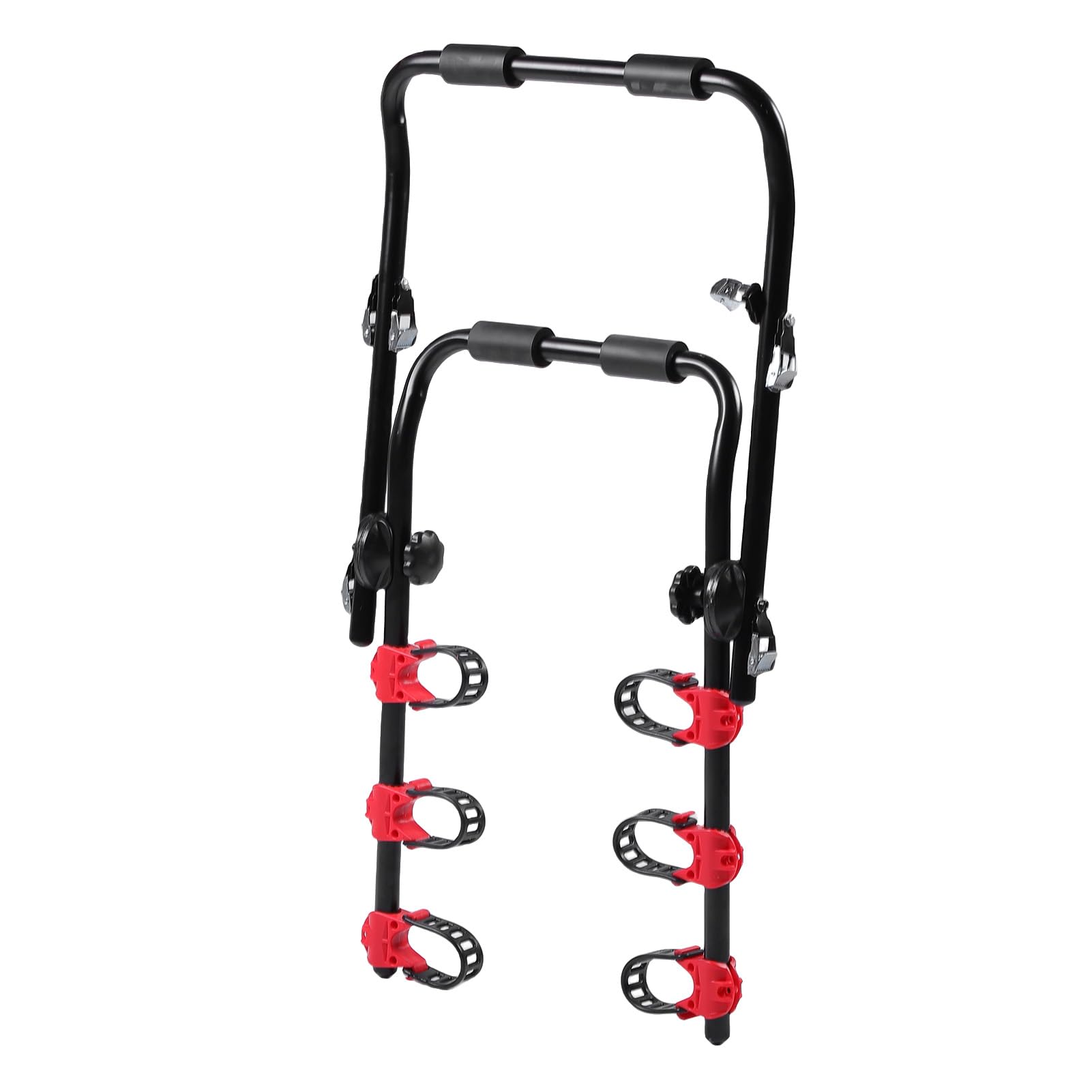 Fabater Soporte Trasero para Bicicleta para Vehículo, Hebillas de Goma Suave, Hebillas de Hierro Premium, Soporte para Bicicleta para Coche, para Colgante Trasero con Correas de Poliéster