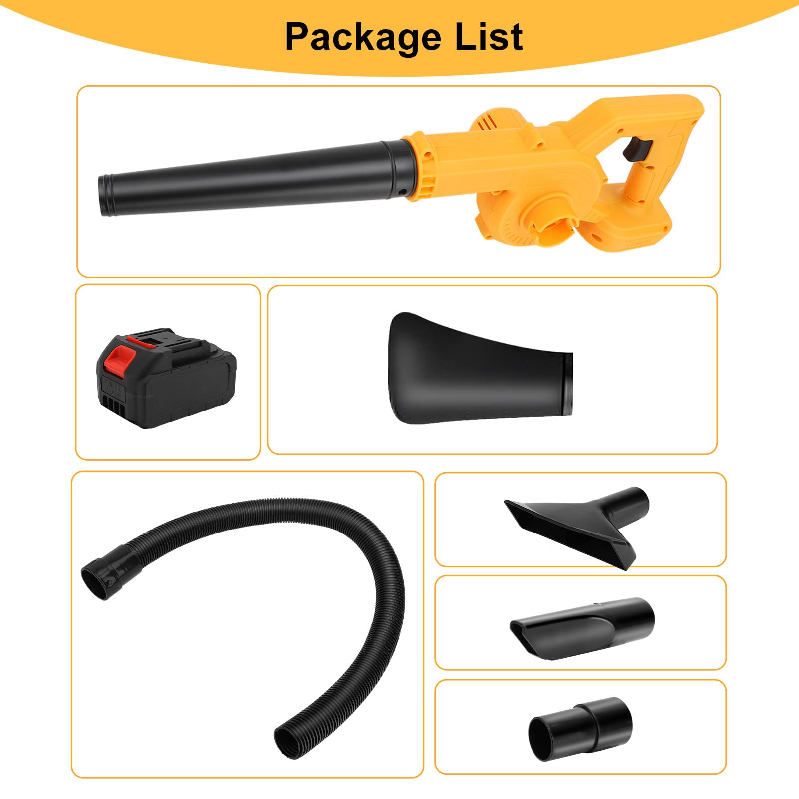 FANZTOOL Axial bladblazer met 20 V/4 Ah accu's en snellader, toerental