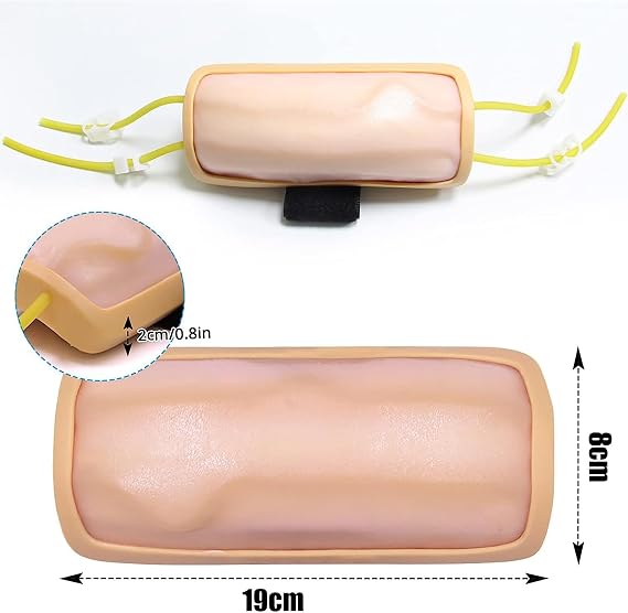 Venous Puncture Model, Wearable Injection/Blood Transfusion/Blood Drawing Training Mold, Reusable and Washable, for Nursing Student Injection Training, Practice Medical Education