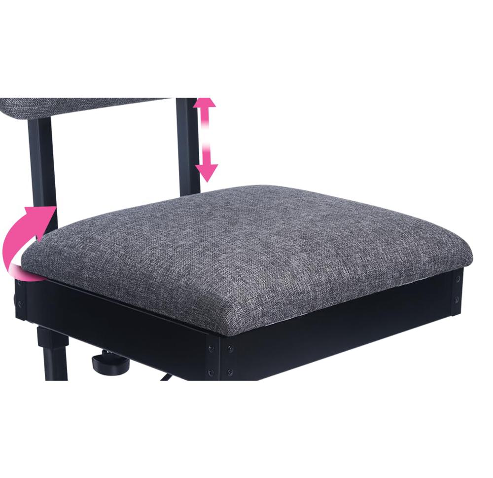 Amazon.com: Pink Power Sewing Chair with Wheels and Adjustable