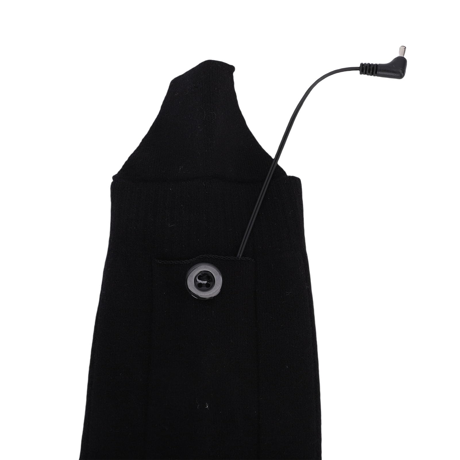 Chaussettes chauffantes pour hommes et femmes, chaussettes thermiques électriques, semelle complète, chauffage supérieur, 2 piles 5000mAh, 1 paire, contrôle par application, noir