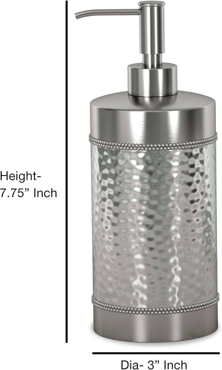 nu steel Hudson 304 Stainless Steel Bath Accessory Set for Vanity Countertops, 4 Piece Luxury Ensemble Includes soap Dish, Toothbrush Holder, Tumbler, soap and Lotion Pump, matt/Shiny