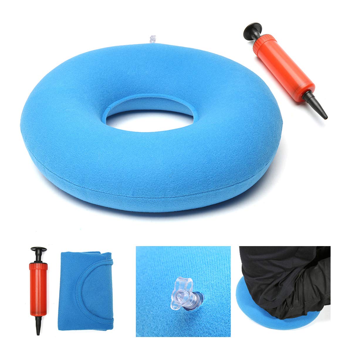 King Do Way Inflatable Ring Cushion Vinyl Round Rubber Seat