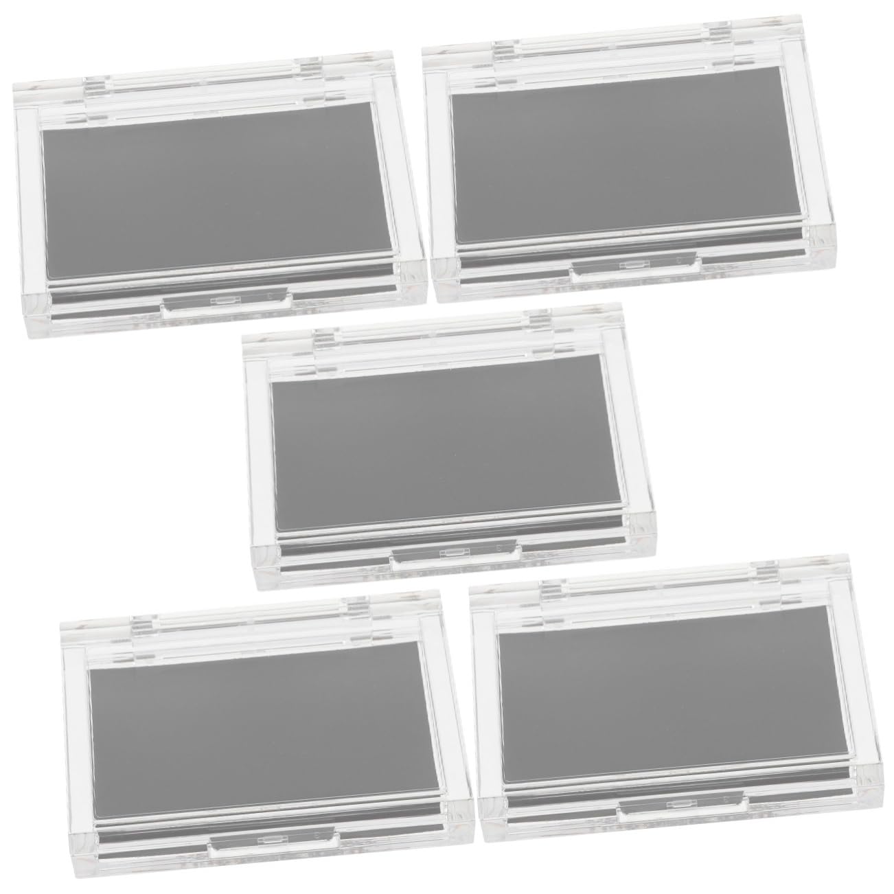 Baluue 5pezzi Contenitore Cosmetico Magnetico Vuoto Per Ombretti Organizer Portatile Per Trucco Di Palette Per Viaggio Pratico Box Per Blush e Illuminante Per Creazioni Fai Da Te