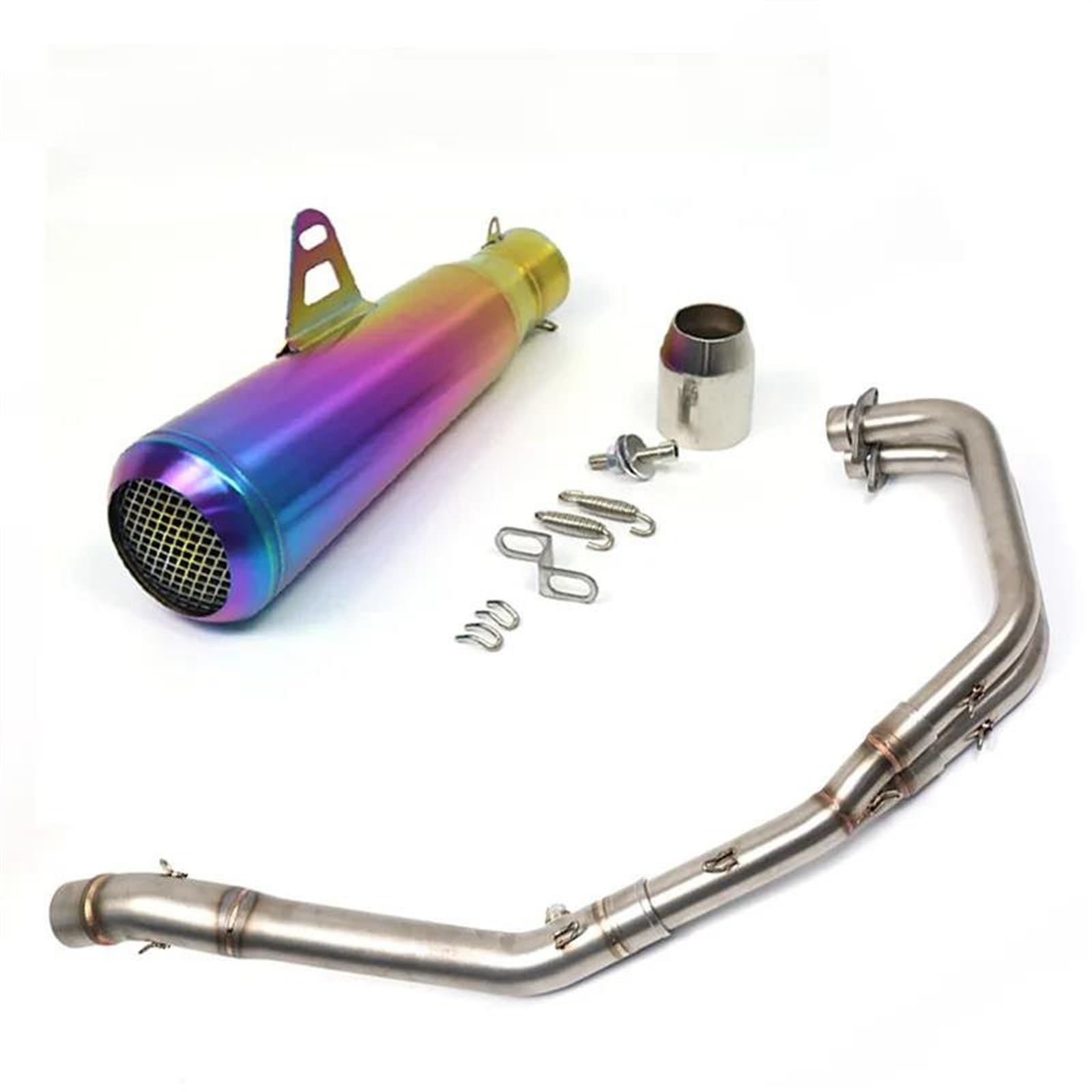 Tubo De Escape De Motocicleta Tubo De Enlace Central Delantero Sistemas Completos Piezas Modificadas para Y&amaha MT03 MT-03 YZF R3 R25(A-Colour)