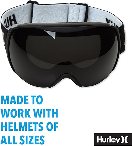 Miniatura 6 de Hurley Gafas de esquí para adultos, protección UV, lentes esféricas OTG, gafas de nieve antivaho para hombres y mujeres