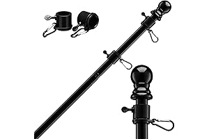 6' Heavy-Duty Wall-Mounted or Outdoor Flagpole