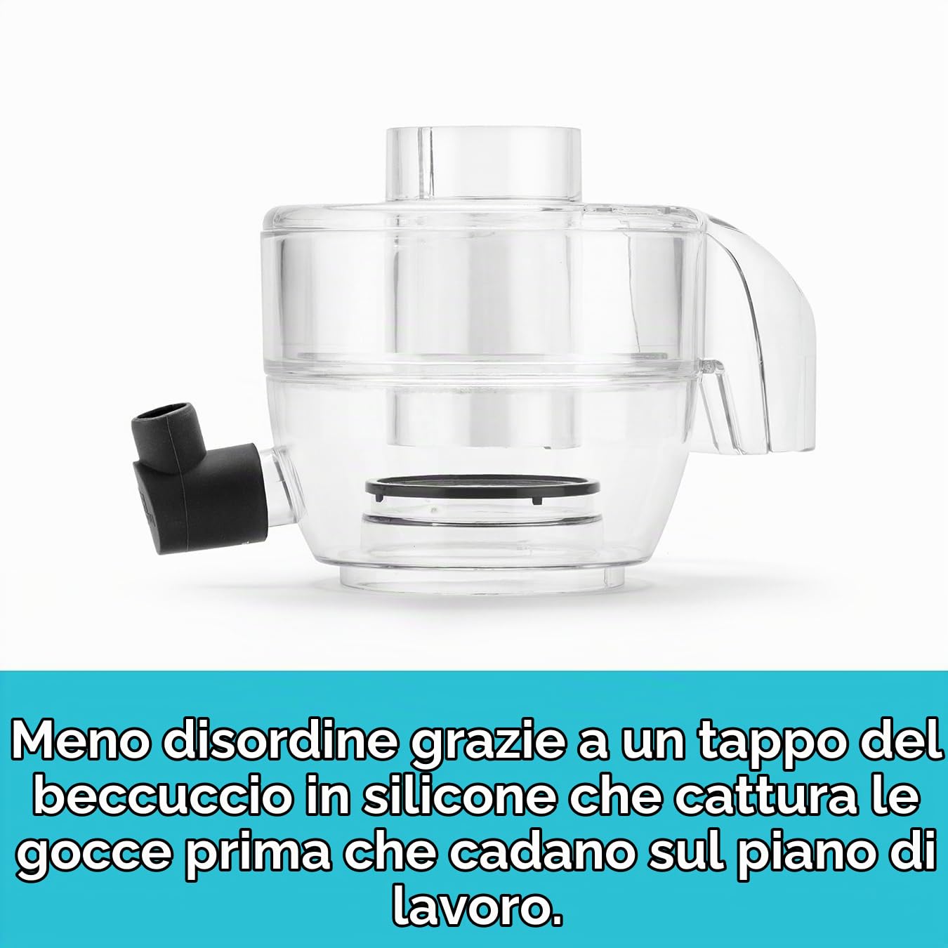 Nutribullet Magic Bullet, spremiagrumi centrifugo in silicone e acciaio inossidabile, 400 W, set da 10 pezzi, 470 ml, colore nero, design compatto e lavabile in lavastoviglie, succo al volo in due