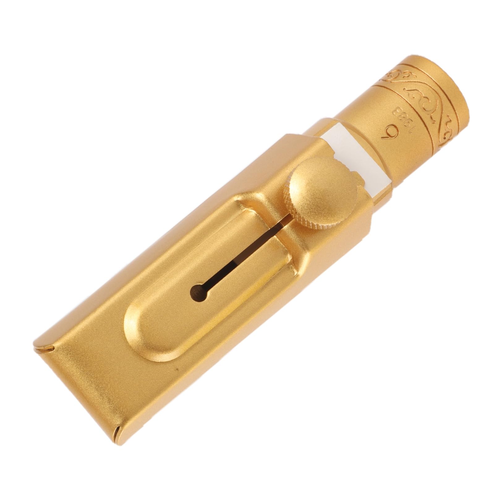 Topiky Bocchino per Sassofono Contralto Eb Coperchio Scorrevole In Ottone Satinato 6C Bocchino per Sax di Ricambio per Sassofonisti Professionisti Principianti