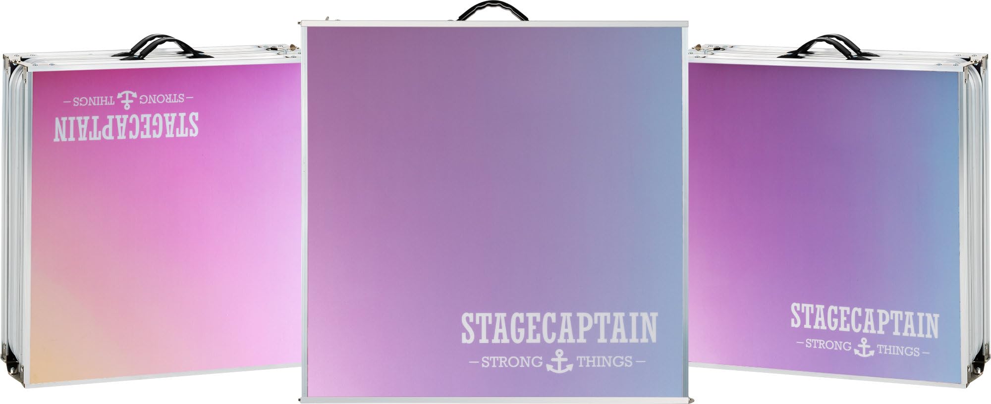Stagecaptain Beer Pong Tisch “Club” - Stabiler Klapptisch aus Alu - Melamin-beschichtete MDF-Platte (5 mm) - Inklusive 100 Becher und 6 Bälle - Schnell aufgebaut und kompakt beim Transport