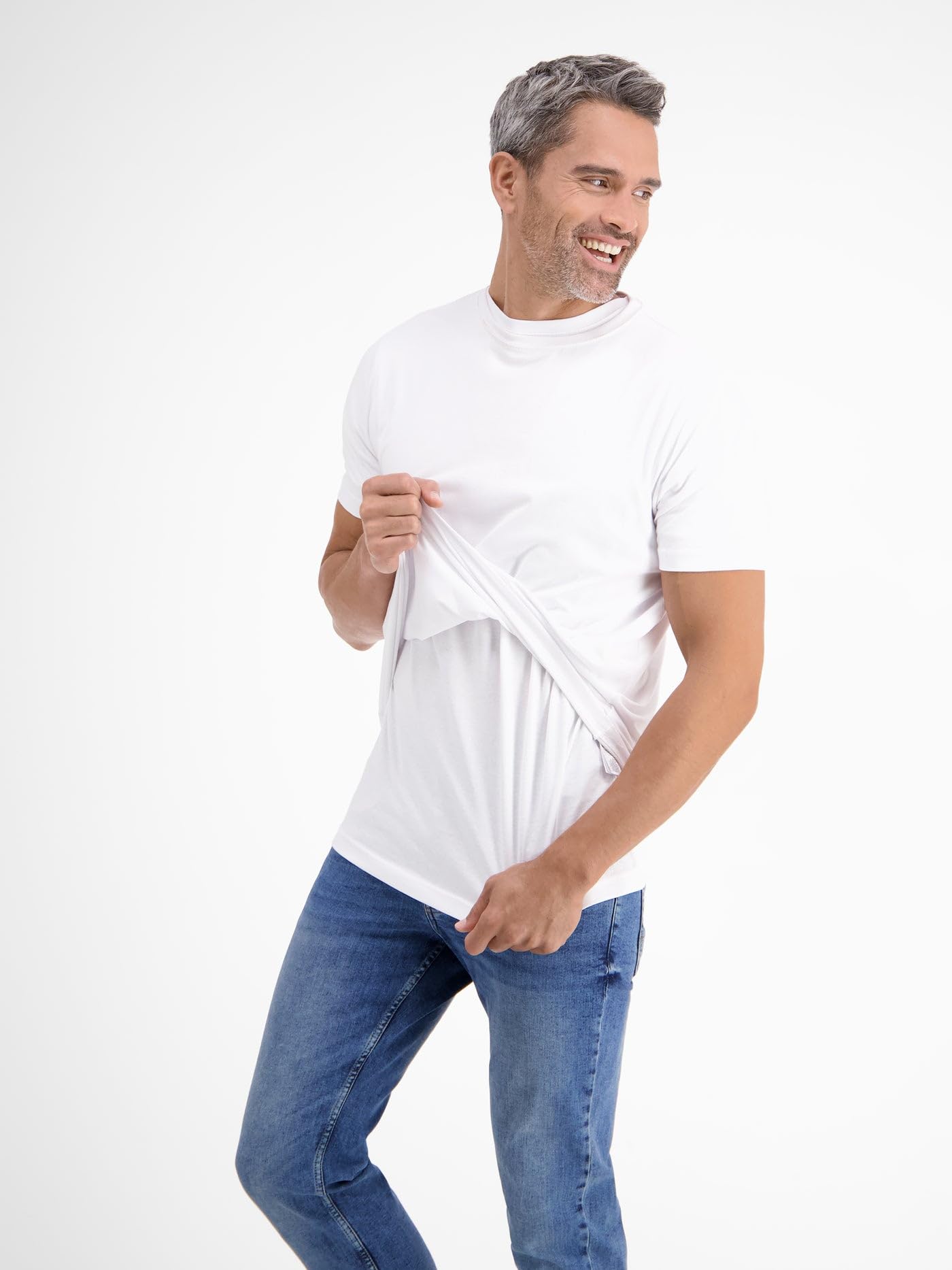 LERROS Herren T-Shirts mit Rundhalsausschnitt