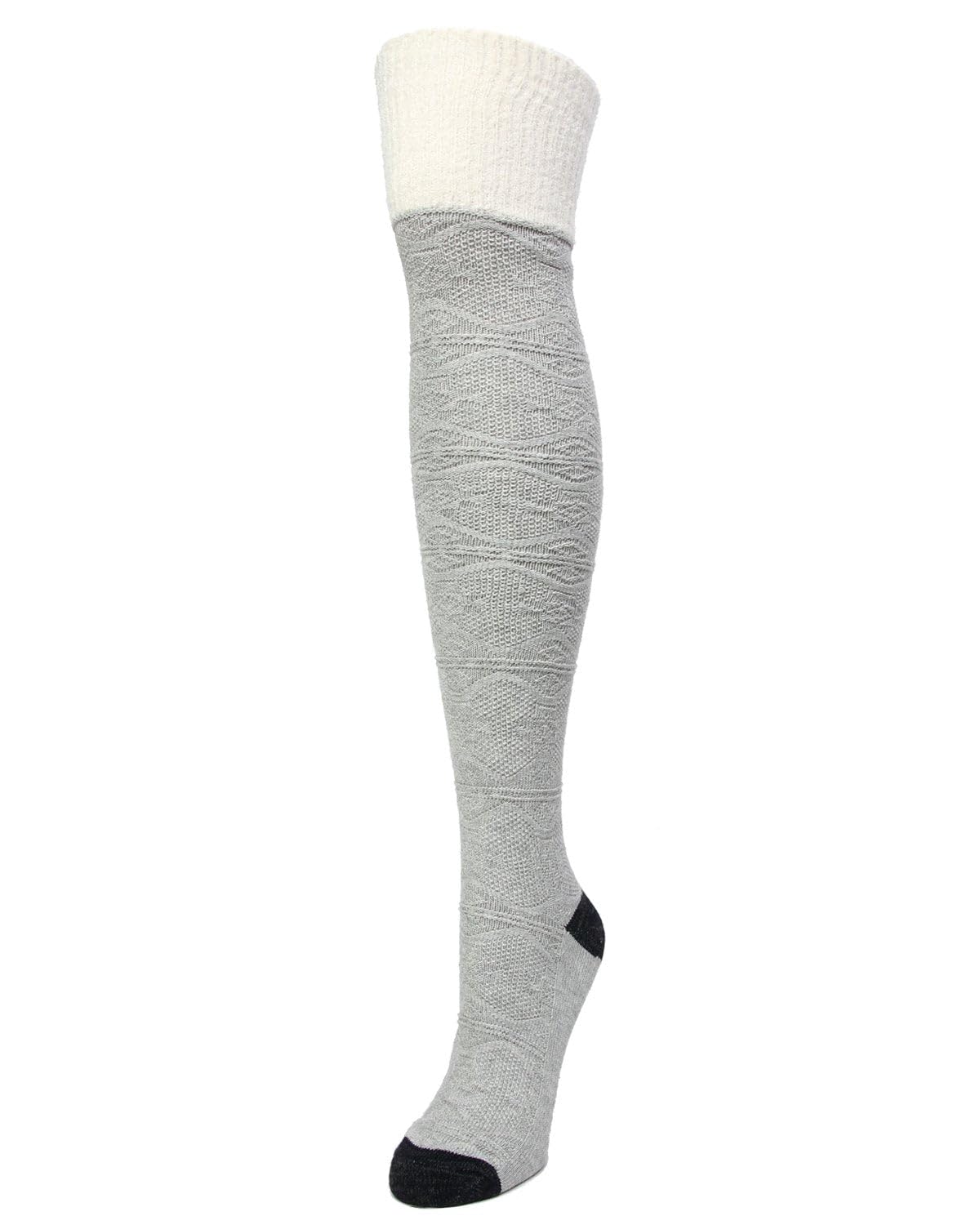 MeMoi Jumbo Cable Over The Knee Cotton Blend Warm Socks