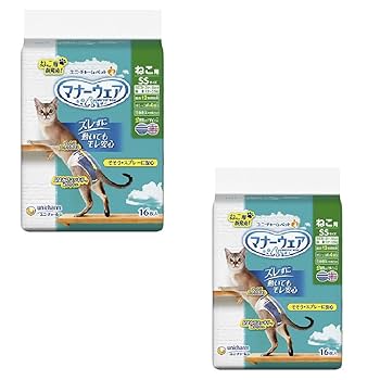 ア*ン様 ユニチャーム マナーウェア 猫用 SSサイズ マナーウェア ねこ用 SSサイズ-ユニ・チャーム